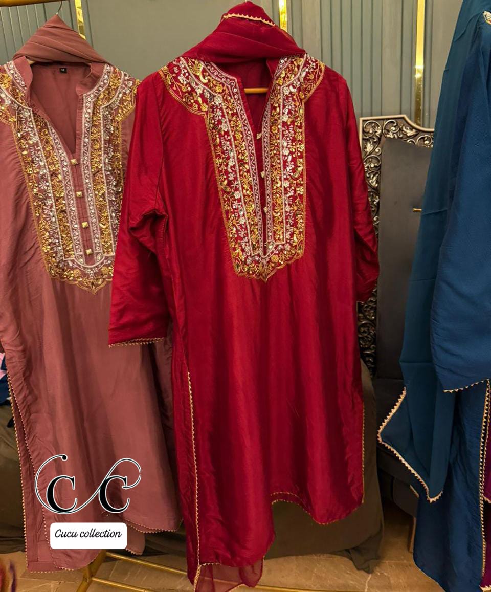 Rawsilk  heavy handwork