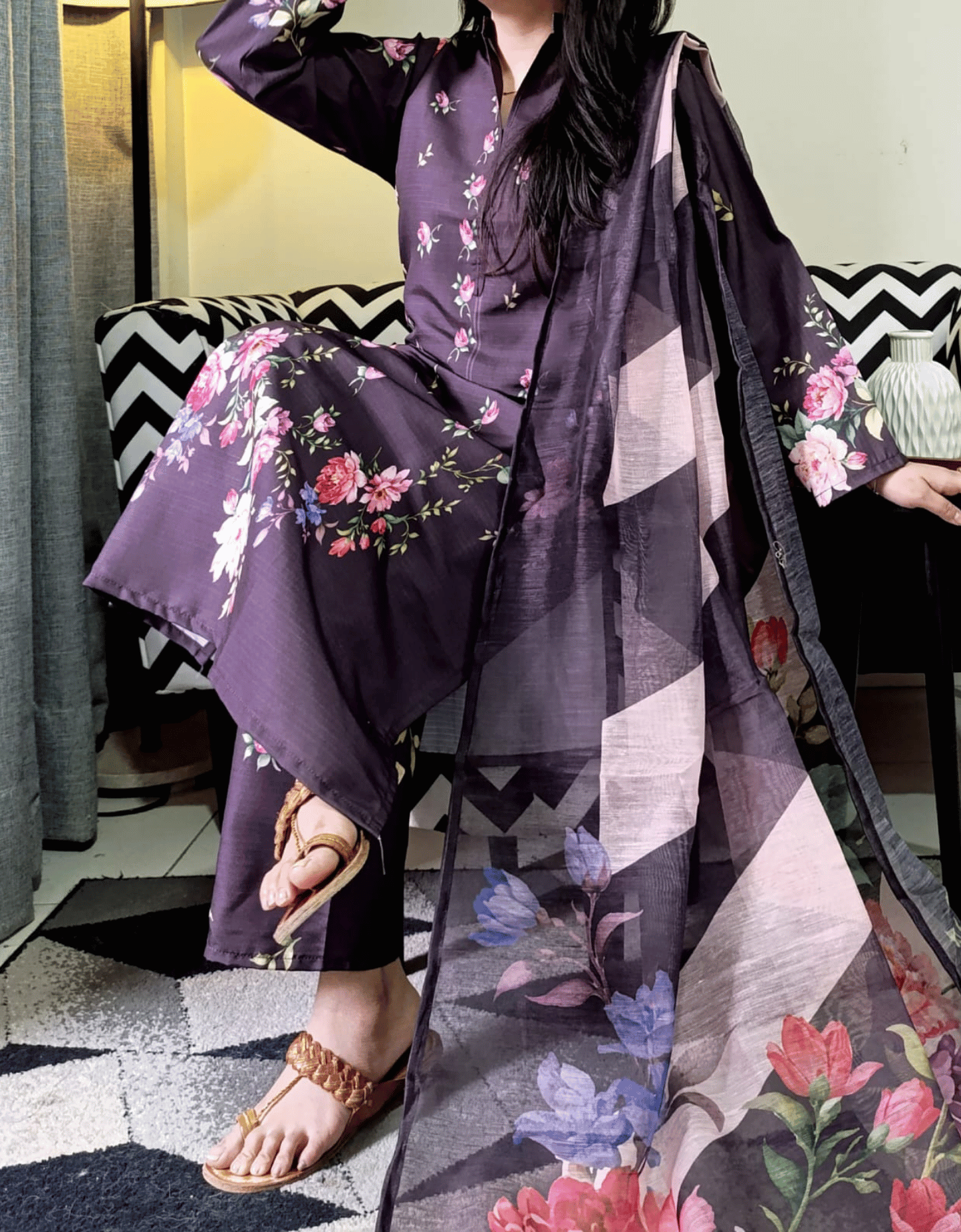 3PC Swiss Lawn Printed Suit