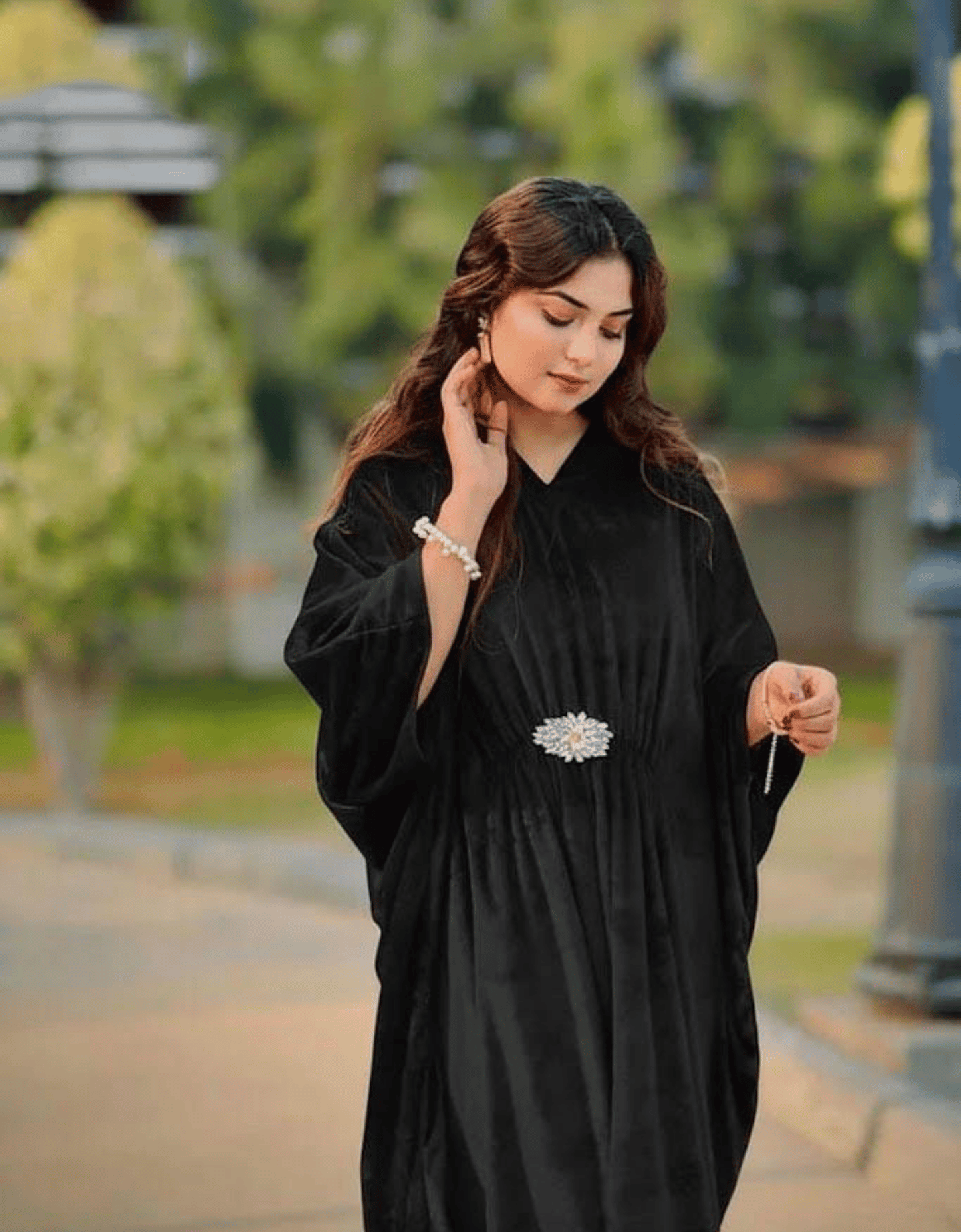 Velvet Winter Kaftan for Women
