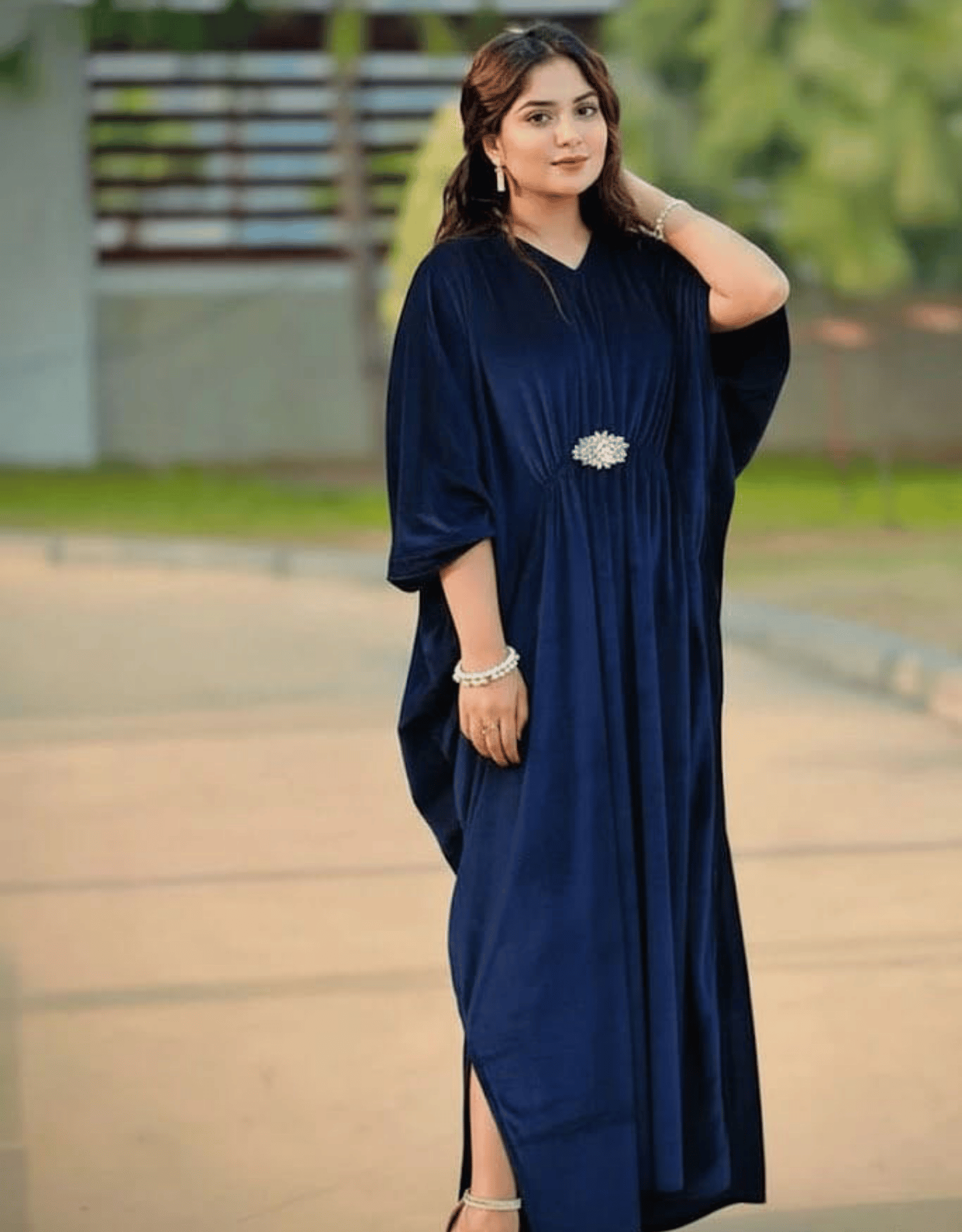 Micro Velvet Maxi Dress for Women