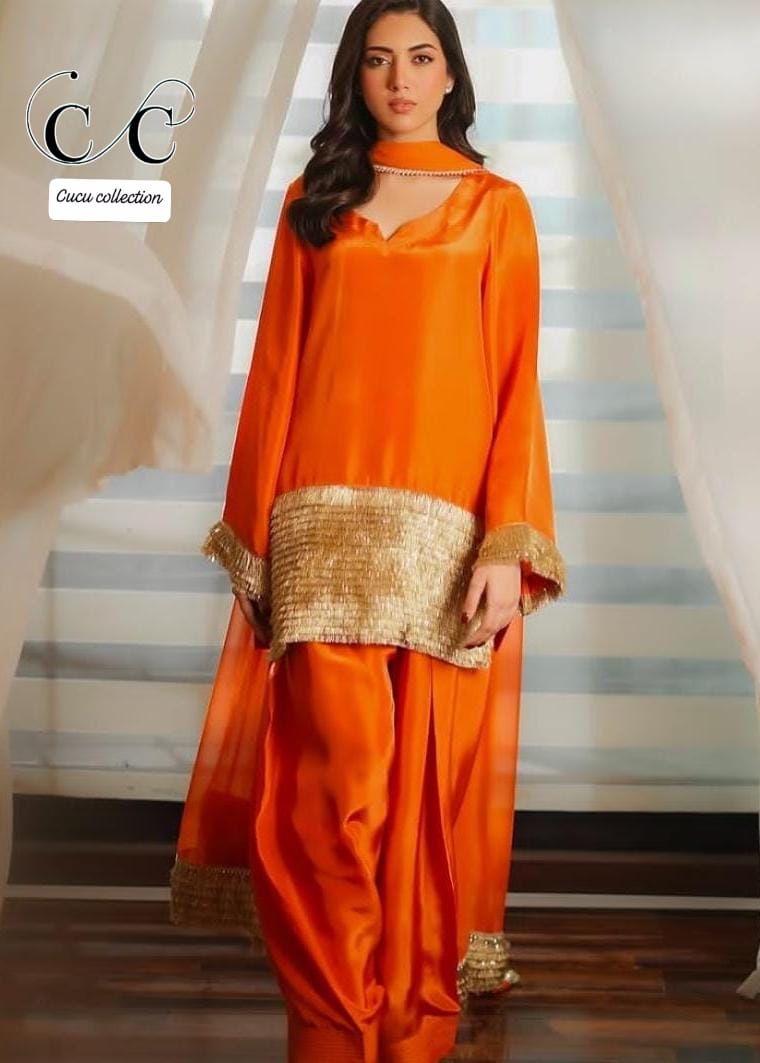 Shamooz silk outfit by Eid collection