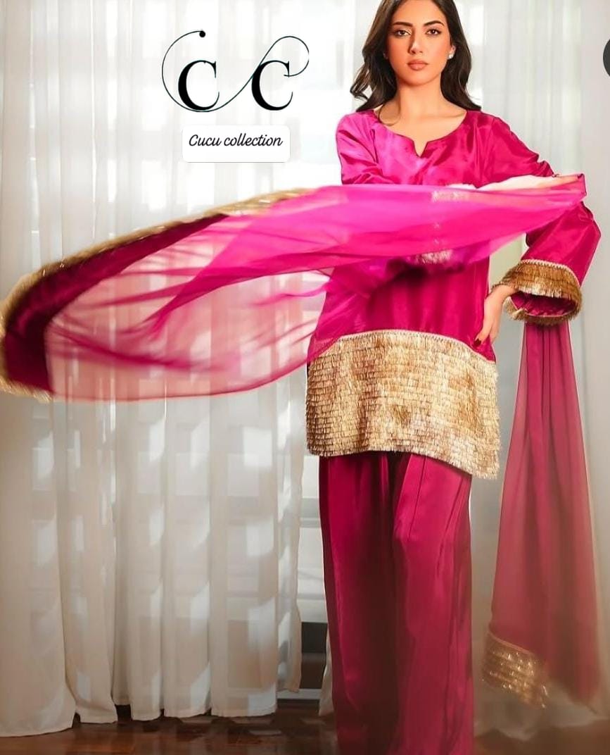 Shamooz silk outfit by Eid collection
